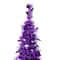 6ft. Unlit Purple Tinsel Pop-Up Artificial Christmas Tree